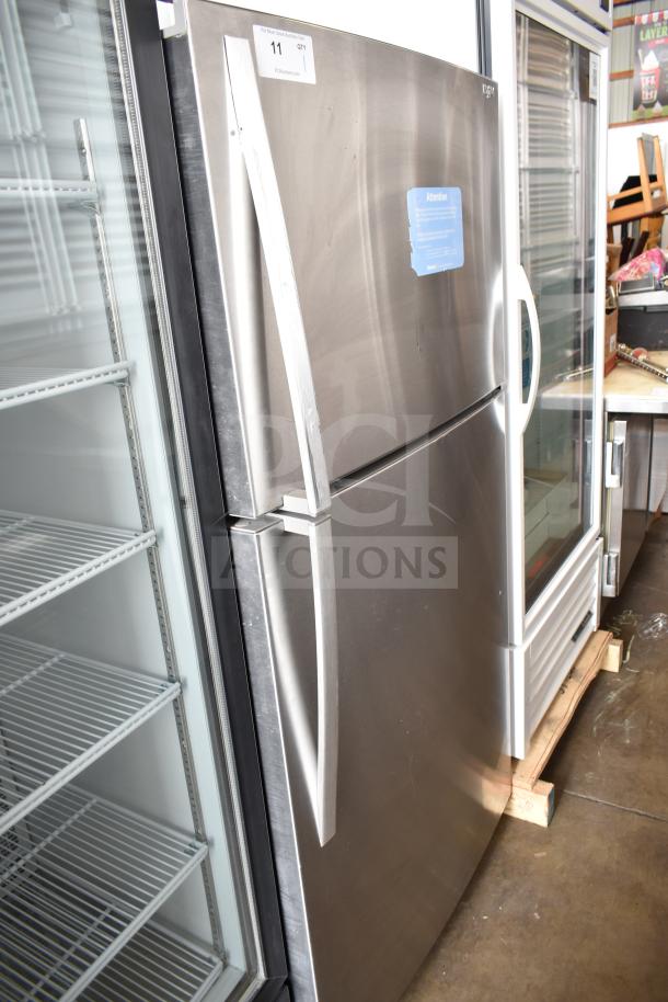 2018 Whirlpool WRT511SZDM00 reach-in cooler with freezer, stainless steel finish, 115 volts, 1 phase.