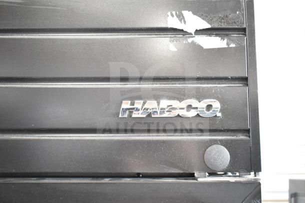 2019 Habco SE18 Commercial Cooler, single door, 115V, 1 phase. Brand logo visible, showing minor surface wear.