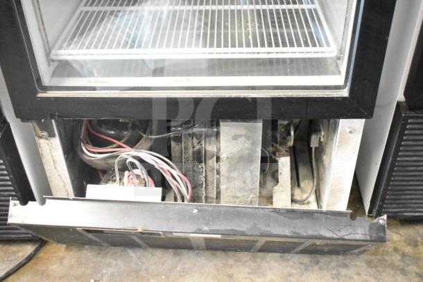 2019 Habco SE18 commercial reach-in cooler, single door, 115V, showing internal components and wiring.