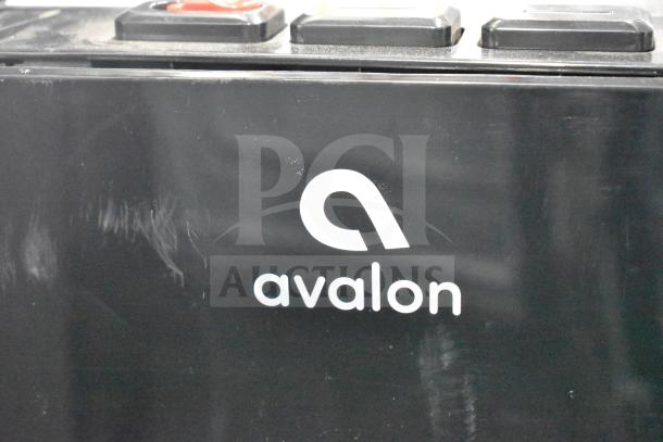 Avalon A4BLWTRCLR water cooler, black, model A4BLWTRCLR, 115V, 1 phase, visible branding, slight surface marks.