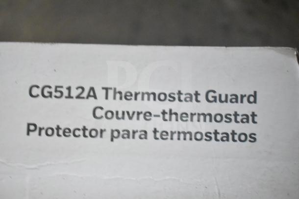 4 items: 2 Honeywell Home CG512A Thermostat Guards and 2 Poly Bar Topping Rails. Box label indicates multilingual product name.