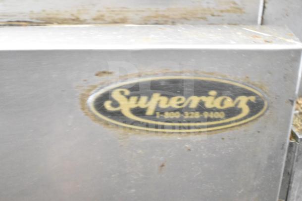 Beverage Air UCR27A single door undercounter cooler, stainless steel with “Superior” label, 115 volts, used condition.