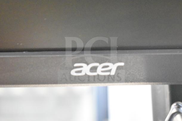 Acer V176L Monitor with CAS ED Scale on stand, 120V, 1 Phase, tested and working, brand logo visible.