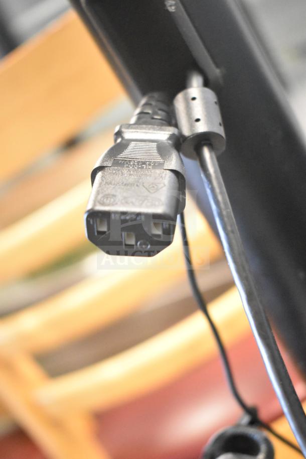 Acer V176L monitor with CAS ED scale on stand, power cord visible. Tested and working, 120 volts, 1 phase.