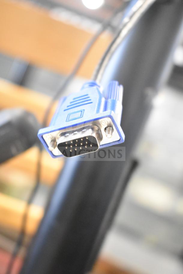 Acer V176L monitor with CAS ED scale on stand, 120 volts, 1 phase, blue VGA connector, tested and working.