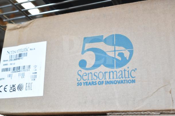 Box containing 4 Sensormatic ZBAM9012 label deactivator antennas, new condition, with branding and barcode label visible.