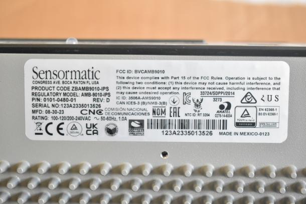 Sensormatic ZBAM9012 Label Deactivator Antenna, new condition, product code ZBAMB9010-IPS, label details compliance and specs.