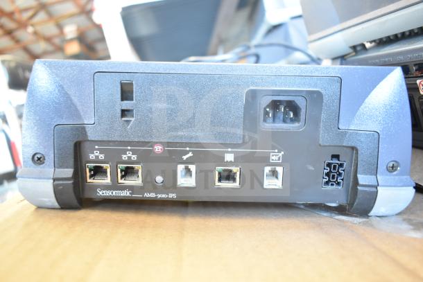 7 Sensormatic ZBSMPROE Antenna Deactivators, model AMB-9010-IPS, used condition, visible power and Ethernet ports.