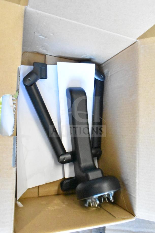 2 Scorpion 720029-B tool-less convertible laptop security devices in box, black finish, new condition.