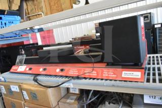 Vizio M Series 5.1 Home Theater Sound Bar System display with subwoofer, easy setup, HDMI included, Dolby Atmos sound.