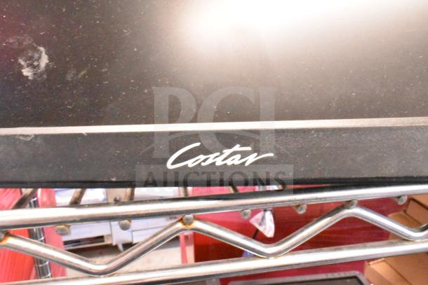 4 mixed monitors including Costar, HP Compaq LE1711, Elo TouchSystems, Acer S240HL; used with visible wear.