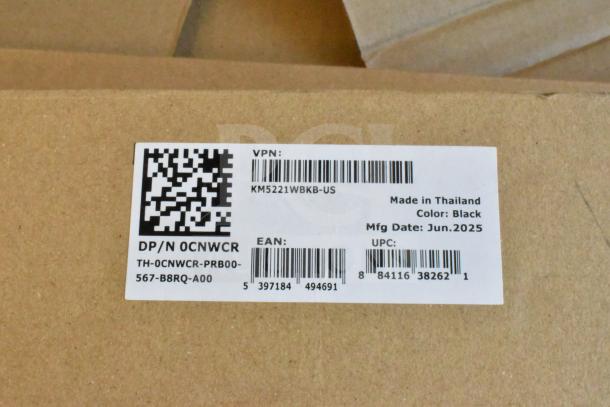 Brown box with a white label displaying product details and barcodes. Label shows "Made in Thailand" and "Mfg Date: Jun. 2025."