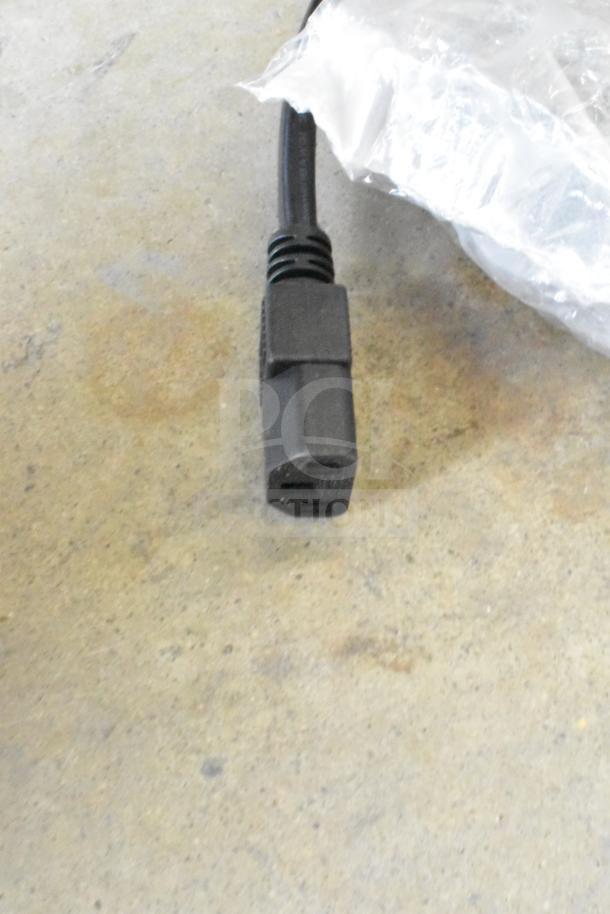 Lot of items including Sensormatic ZBAMB9010-IPS Label Deactivator Controller, cables. Features black connector, plastic packaging.