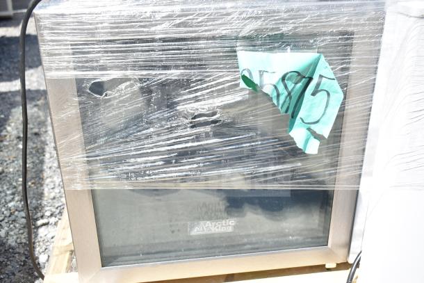 Four mini coolers wrapped in plastic, brands include Frigidaire, Arctic Air, Accucold, all 115 volts, 1 phase.