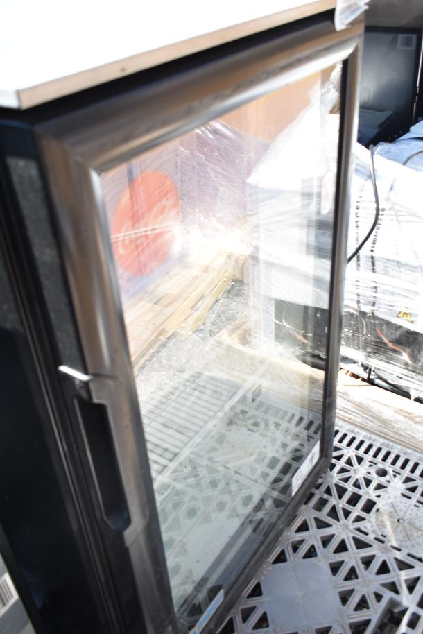 2 mini coolers with glass doors, 115 volts, 1 phase, good condition, designed for optimal refrigeration.