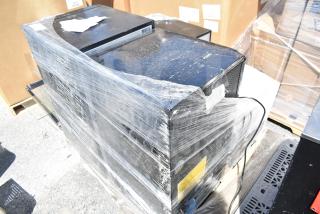 Four mini coolers including Black & Decker, EdgeStar models, wrapped for auction. 115 Volts, 1 Phase.