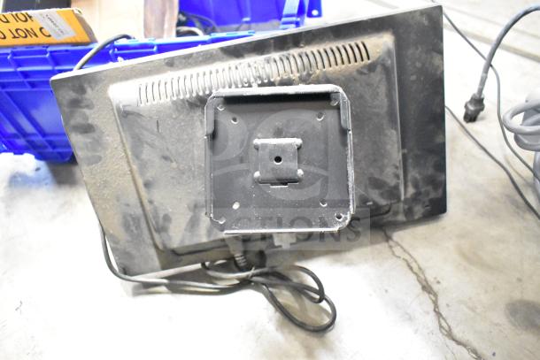 Lot includes Vizio SV510XW-0906 Subwoofer and Sensormatic ZBSMPROE Antenna Deactivator. Worn condition, cables visible.