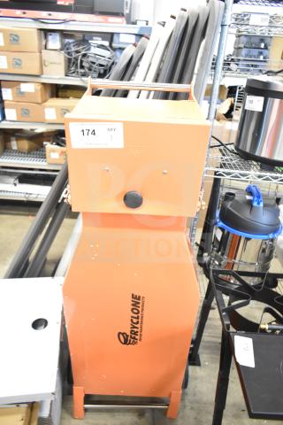 BRAND NEW Fryclone 259OS100 Fryer Oil Shuttle, 70-100 lb. capacity, minor scratches, orange, includes label "174 QTY 1".