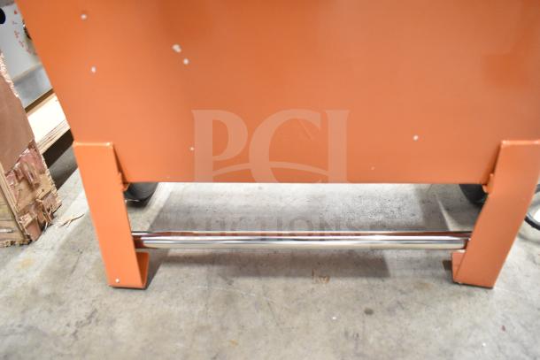 Brand new Fryclone 259OS100 fryer oil shuttle, 70-100 lb. capacity, with minor scratches and dents visible.