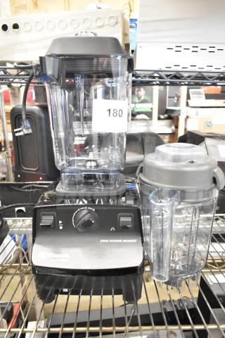 VitaMix VM0100A Drink Machine Advance, 2.3 hp black blender with 48 oz. container. New scratch and dent, 120 volts, 1 phase.