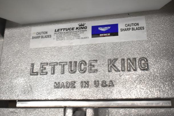 BRAND NEW Vollrath 4400N Redco Lettuce King IV chopper, 1"x1", no legs, silver finish, "Made in USA" embossing, caution label.