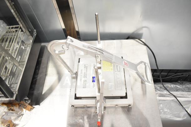 BRAND NEW Vollrath 4400N Redco Lettuce King IV 1" x 1" Chopper, no legs, slight scratches, visible labels showing model details.