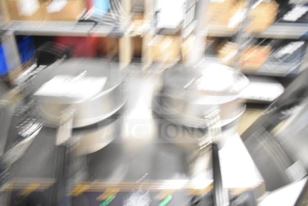 Blurry image of Carnival King 382WSM22 Double Waffle Maker, new with scratch and dent. Non-stick, dual timers, 120V, 1 phase.