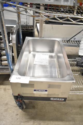 Brand new Galaxy 177GWC50E 12"x20" electric countertop food warmer, 120V, scratch and dent, user manual included.