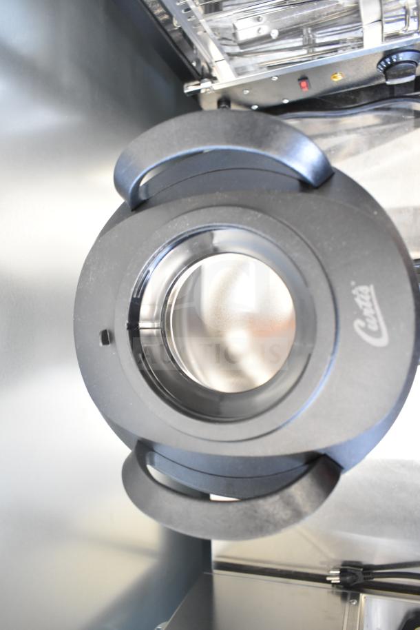 BRAND NEW Curtis TXSG0101S600 ThermoPro 1 Gallon Insulated Server with Stand, showing top view and Curtis logo.