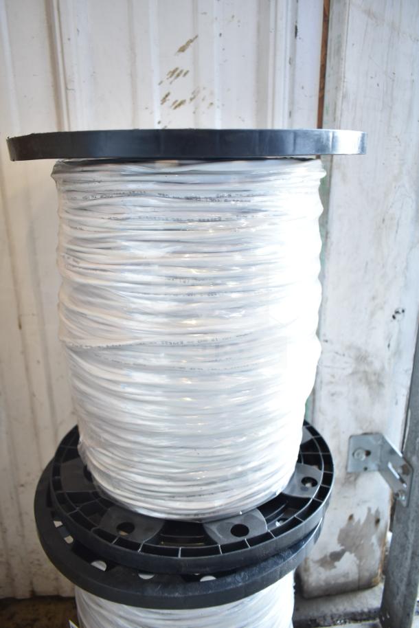 Two spools of General Cable E3062S.41.86, 12 gauge wire. Spools are full, in excellent condition.
