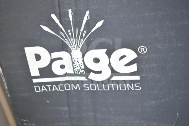 Paige Datacom Solutions 12/2C STR ZIP CL3 white cable packaging, brand logo visible.