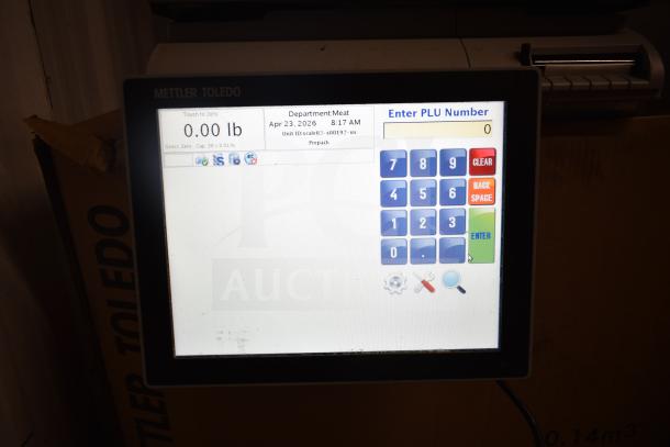 Mettler Toledo commercial countertop scale with digital display showing measurements. Tested and working condition.