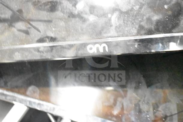 Various monitors including an Onn model, shown with visible use; part of a lot with 27 items at auction.