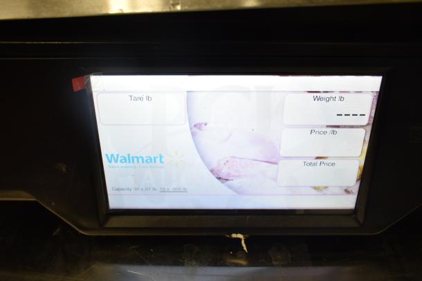 2024 Hobart HTi-7LH4W commercial scale, tested and working. Touchscreen displays weight and pricing options. 120/208-240V, 1 Phase.