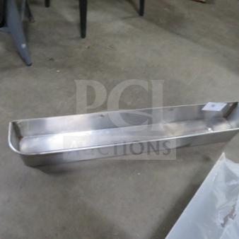 LaCrosse stainless steel bottle rail, 36x5.5x4.5 inches, in good condition.