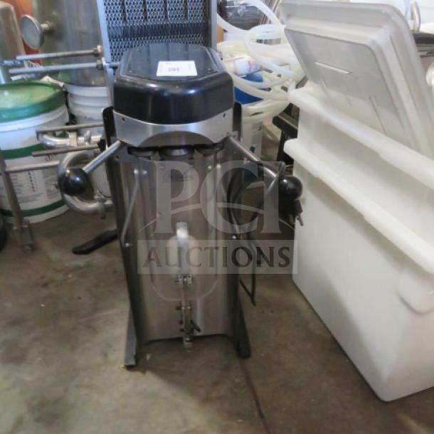 Oktober Can Seam Sealer Model 7, S/N #284, in good condition. Electric-powered, gray finish, used for sealing cans.