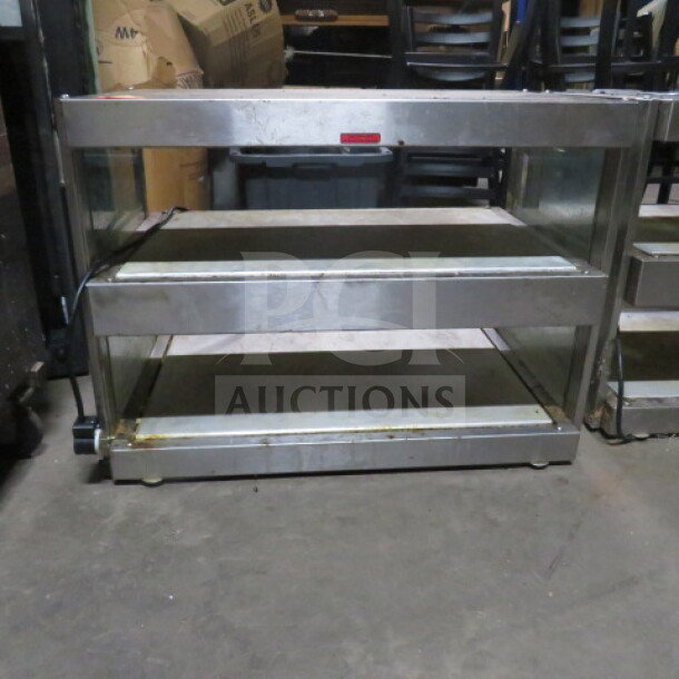 Nemco 2 Shelf Food Warmer, 120V, stainless steel, 30x19.5x1.5 inches, used condition, model label visible, $3099.80.