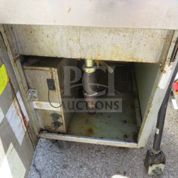 Frymaster Pasta Magic Cooker, Model 8BCSC, on casters, 208V, 18x32x40, worn exterior, visible controls and valves.