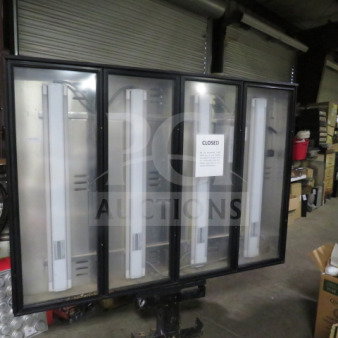 One Drive Thru LED menu system with 77x14x74 menu board. Includes ViewSonic monitor, 3 HME AC50 headsets, HME TSP60 intercom timer, and HME BASE 6200.