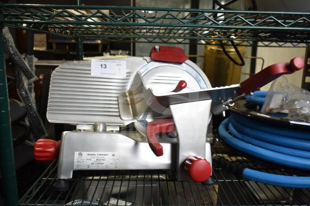 Brand new 2024 Berkel B10-SLC commercial meat slicer, 10" blade, sharpener included, 115V, scratch and dent condition.