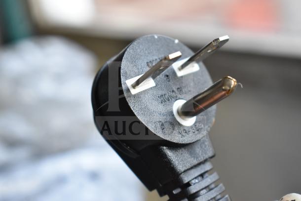 Plug for Avantco 177RCB90 90 Cup Electric Rice Cooker, labeled "XONG RUK" and "XB-308," showing prongs and voltage markings.