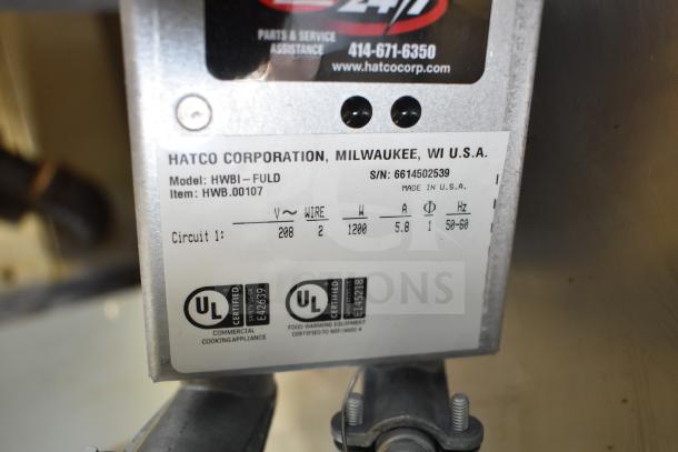 BRAND NEW Hatco HWBI-FULD Hot Food Well, 208V, 1 Phase, UL certified, scratch and dent condition, with drain.