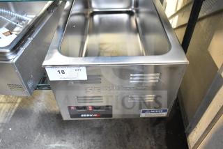 Brand new ServIt 423FW150L electric food warmer, 12"x27", digital controls, 120V, 1 phase, minor cosmetic scratches.