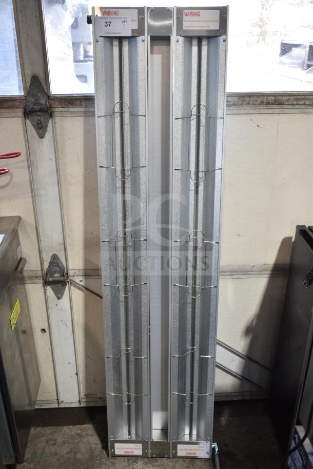 BRAND NEW ServIt 423SW60INHDBLA 60" Double Strip Warmer with adjustable controls, slight scratch and dent, 120V, 1 phase.