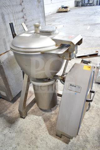 Stephan VCM44A/1 commercial vertical cutter mixer, 208V, 3-phase, stainless steel, visible Stephan branding, good condition.
