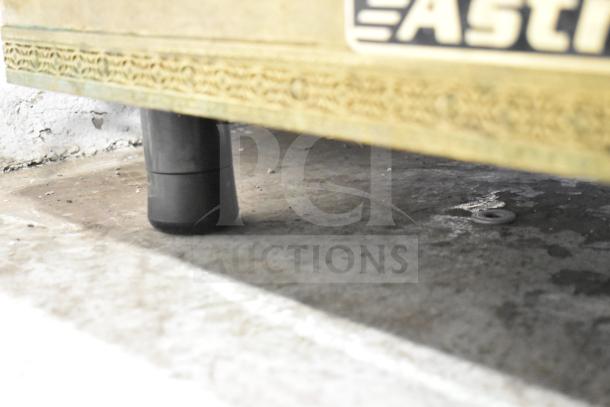 Astra Commercial Countertop 2 Group Espresso Machine with steam wand, visible Astra branding, good condition.