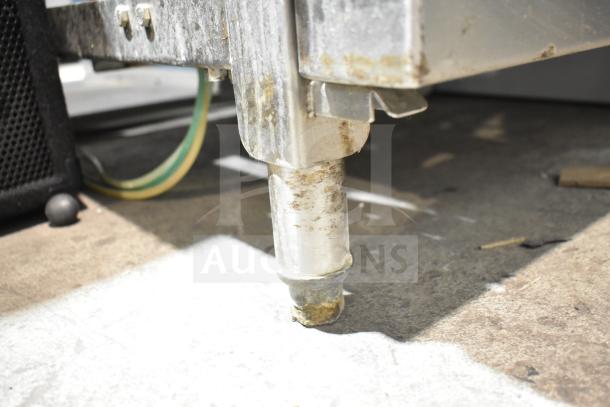 American Dish Service Commercial Glass Washer, stainless steel, used condition with visible wear on metal components.