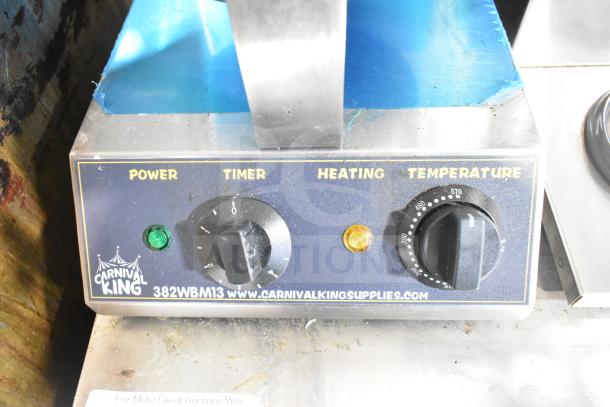 2024 Carnival King 382WBM13 Waffle Maker, non-stick, with timer and adjustable temperature. 120 Volts, 1 Phase.