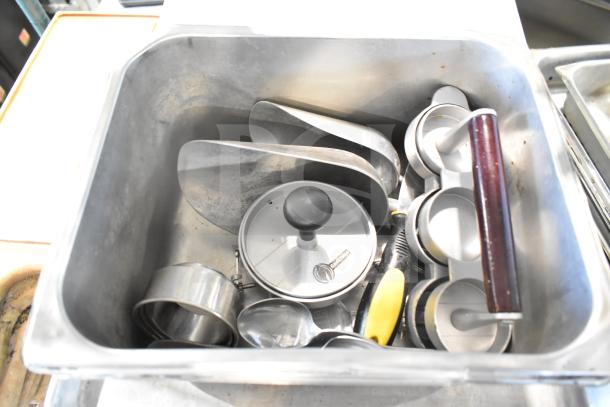 ALL ONE MONEY! Tier Lot of Various Items Including Baking Pans, Stainless Steel Drop In Bins, China Cap Strainer, Stock Pot, Cutting Boards and Knives - Image 17 of 20