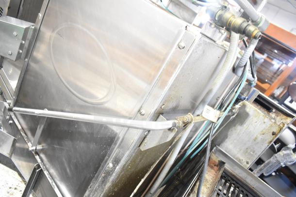 American Dish Service ADS AF-3DS commercial dishwasher, stainless steel, 120V, 1 phase, visible pipes, used condition.